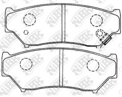 Колодки гальм. NiBK PN9301