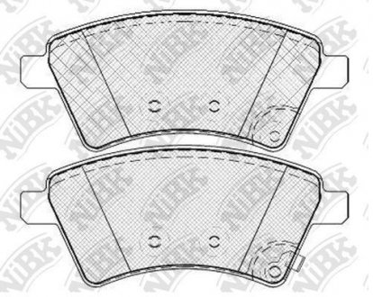 КОЛОДКИ ГАЛЬМ. NiBK PN9803