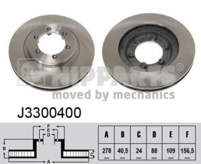 Тормозной диск NIPPARTS J3300400