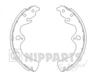 Гальмівні колодки NIPPARTS J3500307