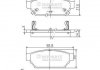 Гальмівні колодки, дискове гальмо (набір) NIPPARTS J3615004 (фото 1)