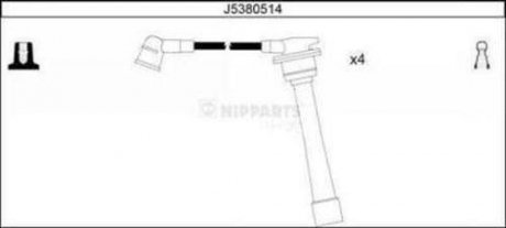 Проволока зажигания, набор NIPPARTS J5380514 (фото 1)