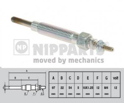 СВЕЧКА РАЗЖАРЕНИЯ NIPPARTS J5710500