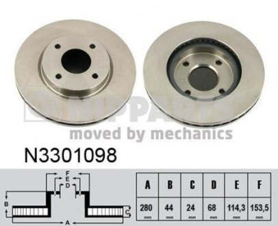 Тормозной диск NIPPARTS N3301098