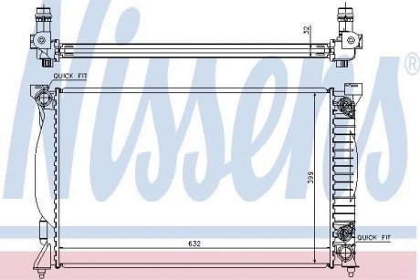 Радиатор NISSENS 60300A