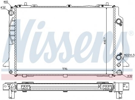 Радиатор NISSENS 60467A