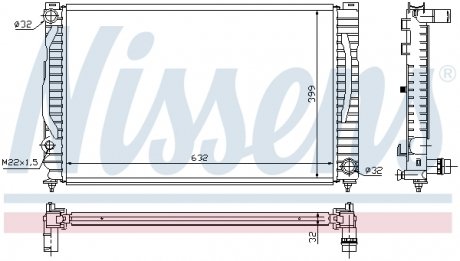 Радиатор NISSENS 60496