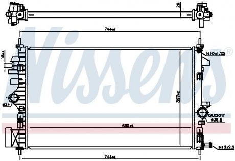 Радіатор NISSENS 606047