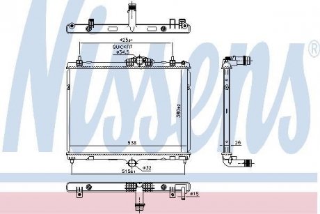 Радиатор NISSENS 606055