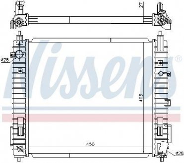 Радiатор NISSENS 606139