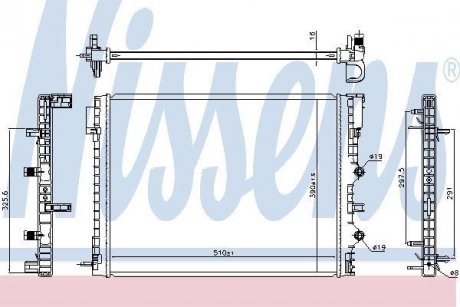 Радиатор NISSENS 606217