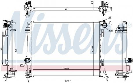 Радiатор NISSENS 606474