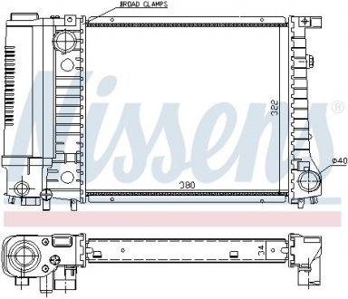 Радіатор NISSENS 60729A