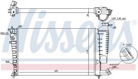 Радиатор NISSENS 61317A