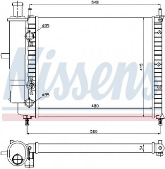 Радиатор NISSENS 61808