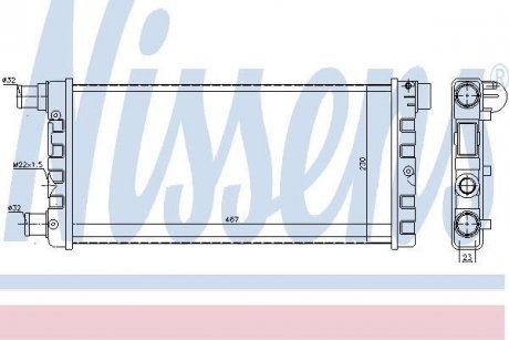 Радиатор NISSENS 61814