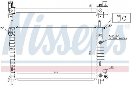 Радиатор NISSENS 62050