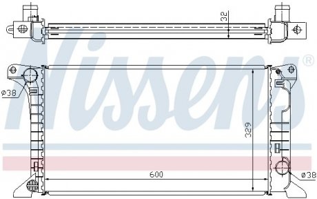 Радіатор NISSENS 62369A