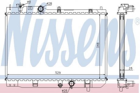 Радиатор NISSENS 62431A