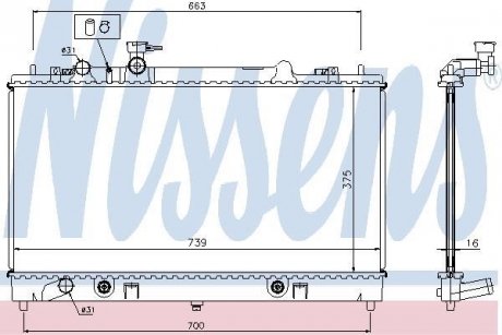 Радиатор NISSENS 62465A