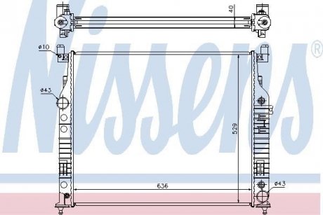 Радиатор NISSENS 62577A