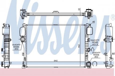 Радіатор NISSENS 627025