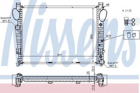 Радиатор NISSENS 62774A