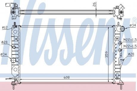 Радиатор NISSENS 63013A