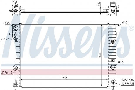 Радіатор NISSENS 63072A