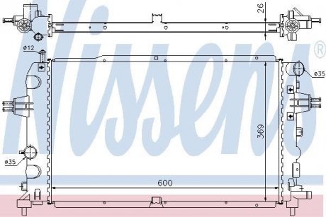 Радіатор охолодження NISSENS 63111A (фото 1)