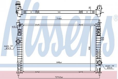 Радиатор NISSENS 636042