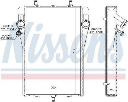 Радиатор BOXTER 96- L.. NISSENS 63623