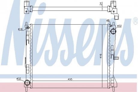 Радіатор NISSENS 637605