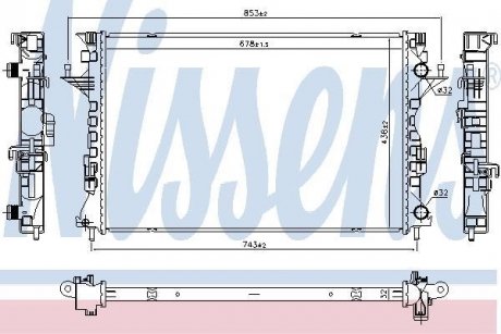 Радіатор NISSENS 637642