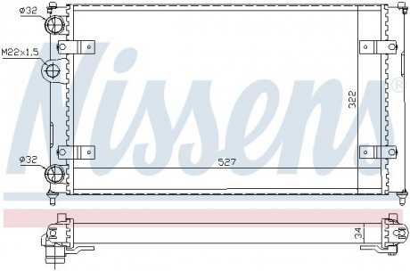 Радиатор охлаждения NISSENS 639951