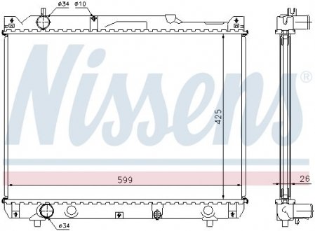 Радиатор NISSENS 64196A