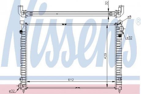 Радіатор NISSENS 64301A