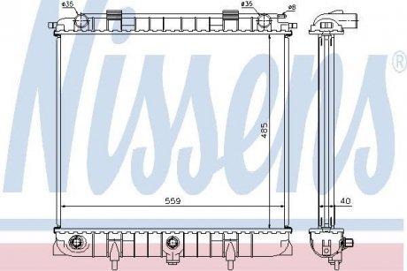 Радиатор NISSENS 64309