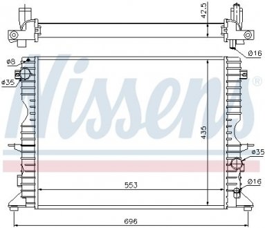 Радиатор NISSENS 64311A