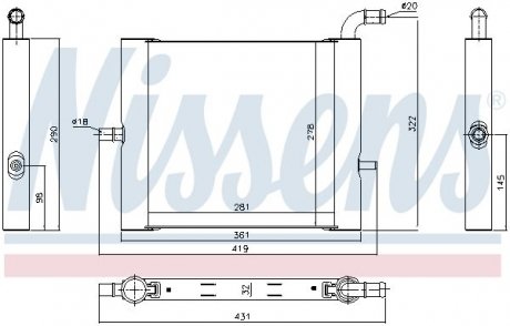 Радиатор NISSENS 64338