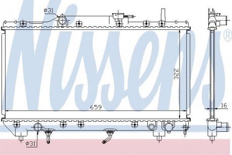 Радиатор NISSENS 64806 (фото 1)