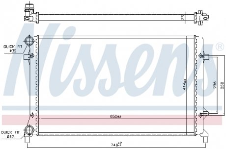 Радиатор NISSENS 65277