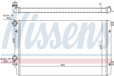 Радіатор NISSENS 65280A