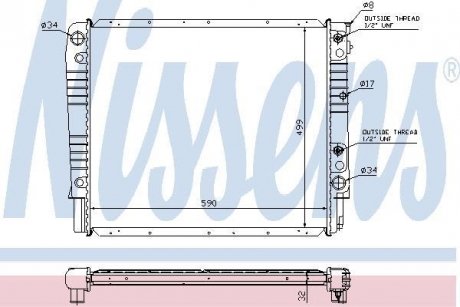 Радиатор NISSENS 65542A