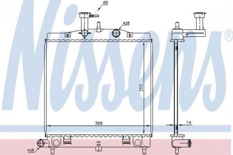 Радиатор NISSENS 66760