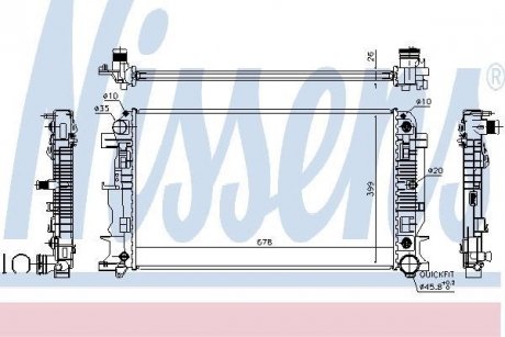 Радіатор NISSENS 67157A