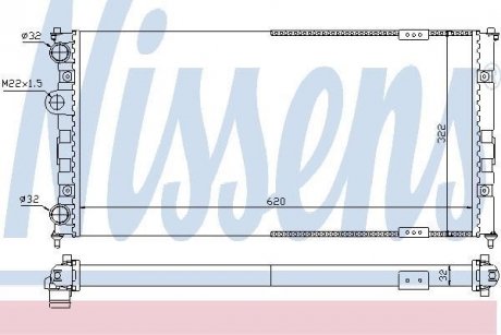 Радіатор NISSENS 67308 (фото 1)
