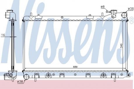 Радіатор NISSENS 67705A