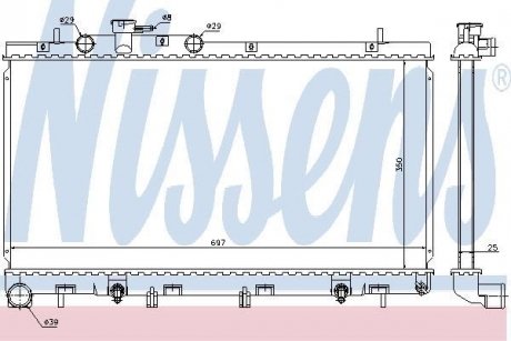 Радiатор NISSENS 67729