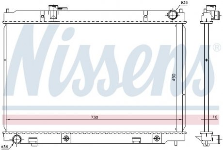 Радиатор INFINITI M 06-.. NISSENS 681214 (фото 1)